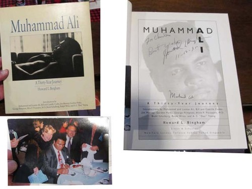 Muhammad ali autographed book - muhammad,