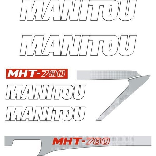 Decal sticker set manitou - sticker,