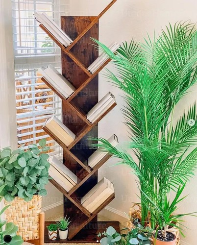 Small rustic bookcase vintage - small,