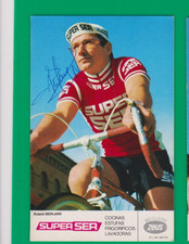 CYCLING cycling card ROBERT BERLAND team SUPERSER signed