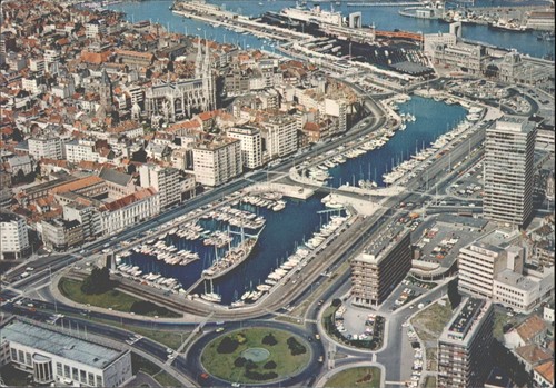Ostend belgium aerial panorama - aerial,