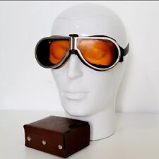 WW2 BRITISH ARMY TANK CREW GOGGLES, DISPATCH RIDER EQUIPMENT WWII MILITARY KIT