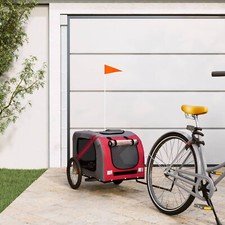 LAPOOH Dog Bike Trailer Red