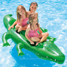 Intex Floating Inflatable Giant Gator Crocodile Swimming Pool Fun Float #58562