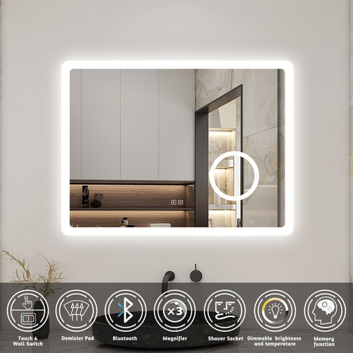 Illuminated bluetooth bathroom - illuminated,