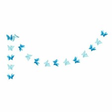 Butterfly Garland Light Blue