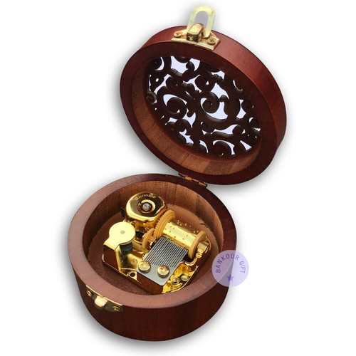 Brown wooden circular music - circular,