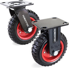 6 Inch Caster Wheels Set of 2