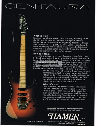 1991 hamer centura electric - 1991,