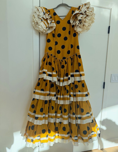 Costume flamenco mustard - 50's,