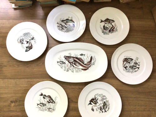 Bavaria germany fish plates - bavaria-germany,