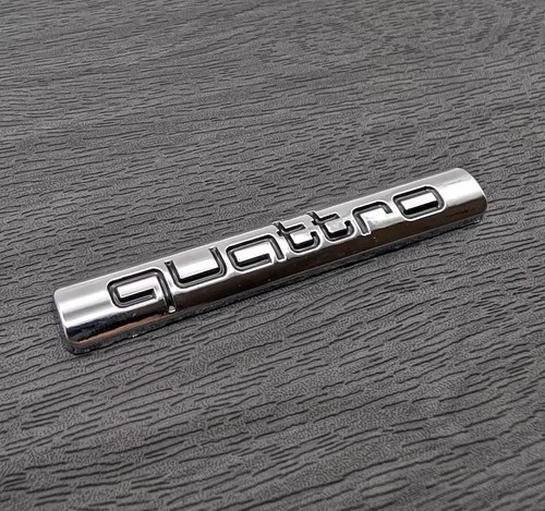 1pcs quattro badge chrome - 1pcs,