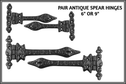 Pair black cast iron - of,