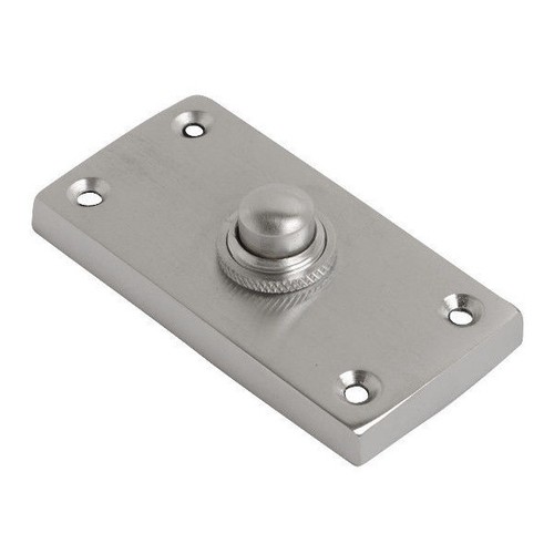 Door bell push button - door, chrome