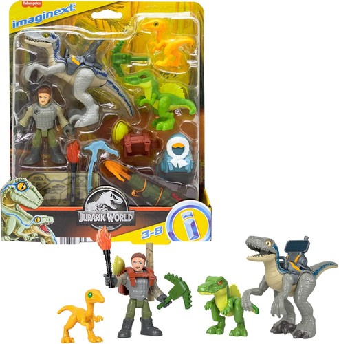 Imaginext jurassic 4pc - 4pc, figure