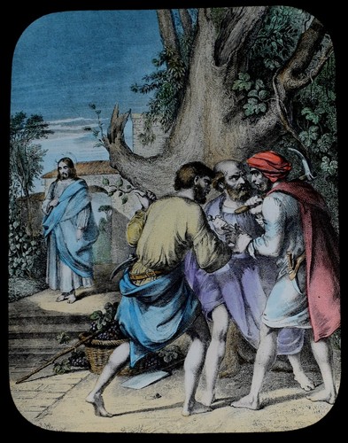 Magic lantern slide - magic,
