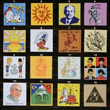 Blotter Art Collectors HTF Vintage, Price for one Blotter 5x5cm