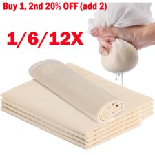 Cotton Cheese Cloth  for Straining, Fine Reusable Muslin Cloths for Cooking