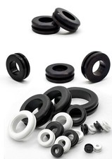 2x Wiring Grommets Rubber Open Grommet Cable Hole