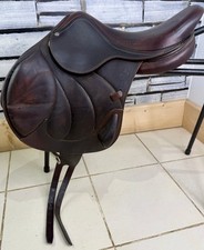 16 1/2” MW Antares Connexion Monoflap Jump Saddle - Brown