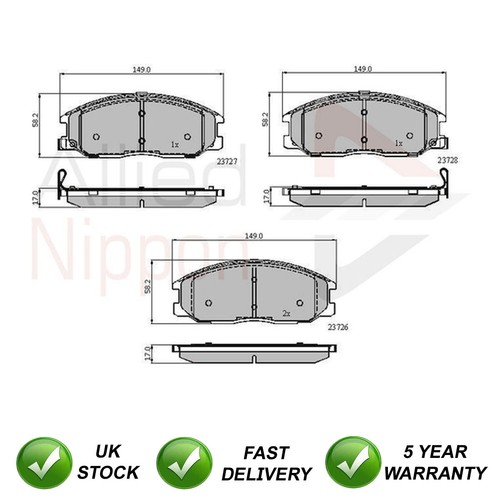Brake pads set front - set,