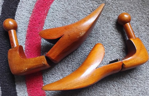 Vintage wooden hinged - wooden, shoe