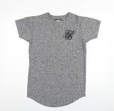 SikSilk Mens Grey Polyester