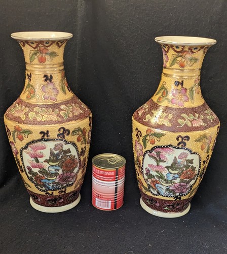 Pair large antique japanese - of,