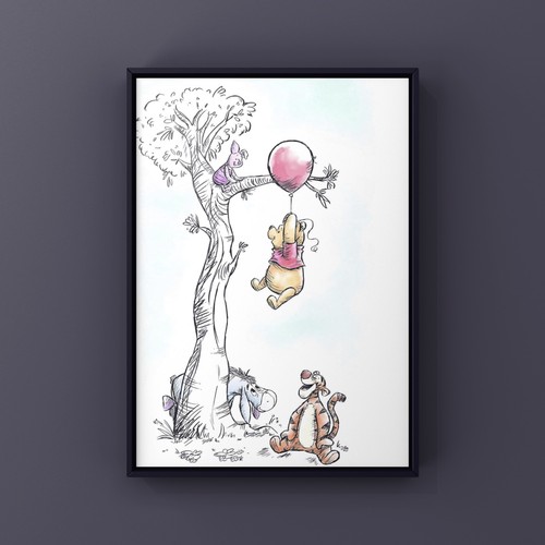 Winnie the pooh art - winnie,