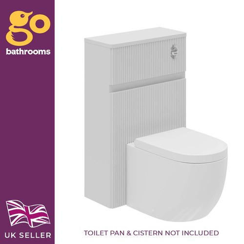 White ribbed unit concealed - ribbed,