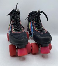 SFR Rio Roller UK 6 Passion Fixed Skate Quad Skates Retro Pink Black Multi