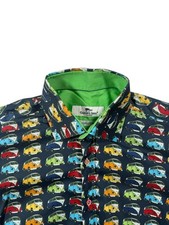 Claudio Lugli Men’s Camper Van Pure Cotton Couture Shirt - Size L 41-42