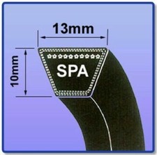 SPA SECTION V BELT SIZES