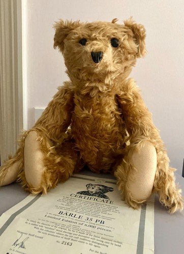 Steiff mohair jointed teddy - jointed,
