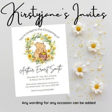 Christening party invitations