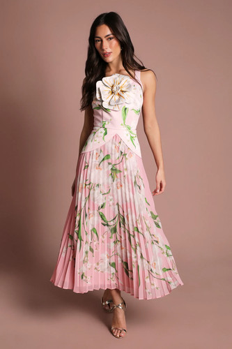 Coast pink fit flare - pink, &