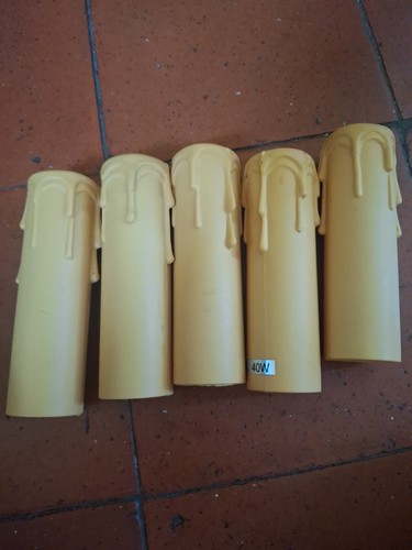 Plastic candle tubes - 5,