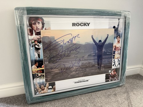 Sylvester stallone signed huge - sylvester,