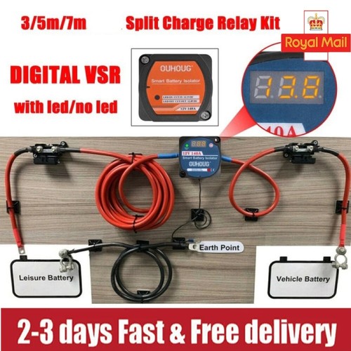 Split charge relay kit starter - charge,