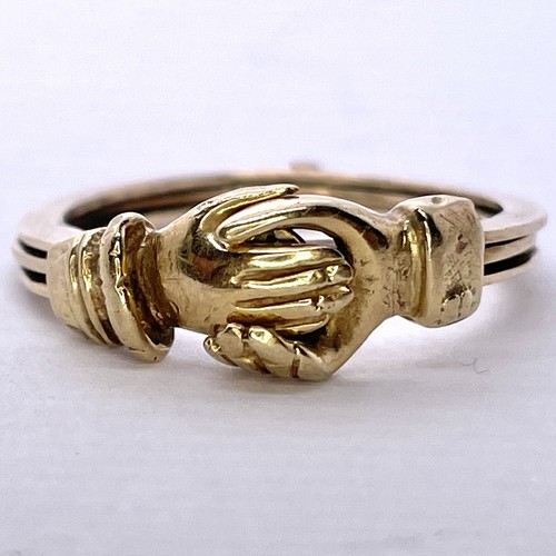 Vintage 9ct gold fede diamond - vintage,