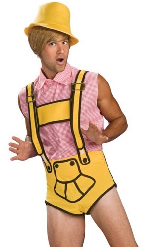 Mens bruno lederhosen - bruno, yellow