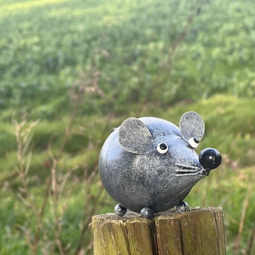 Hand crafted metal - hand, mouse