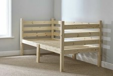 RIPVAN Day Bed 3ft Single  - Solid Pine Wooden Daybed HEAVY DUTY  (EB45)