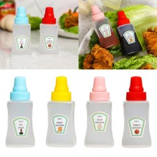 8X Mini Sauce Box Squeeze Bottle Condiment Container for Lunch Box Accessories