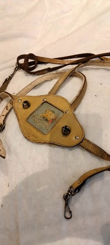 Rare vintage baby leather pram - rare,