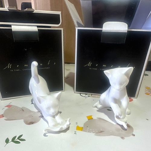 Coalport moments white - coalport, cat