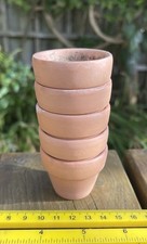 Terracotta Clay Pots 5cm x 5 Pots Terracotta Clay Pots