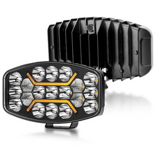 OVAL/RECTANGULAR DRIVING SPOTLIGHT SPOTLAMP + SIDELIGHT LIKE HELLA JUMBO 320FF