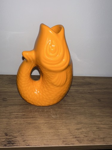 Orange fish gluggle jug - ,