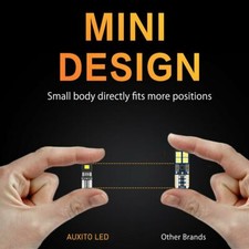 2x Car T10 Bulbs Error Led